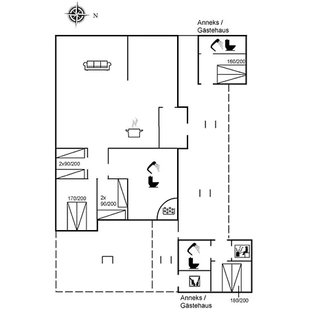 Patrizia - 1km From The Sea By Interhome בית נופש Molby